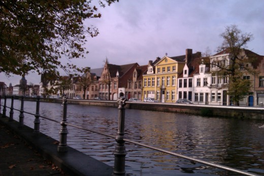 Bruges and one of its canals