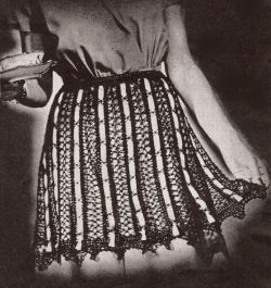 Vintage Black Lace Apron Crochet Pattern
