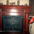 The electric fireplace.
Photo copyright Shari O'Leary The electric fireplace.Photo copyright Shari O'Leary