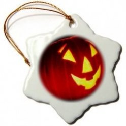 Halloween Porcelain Snowflake Ornaments