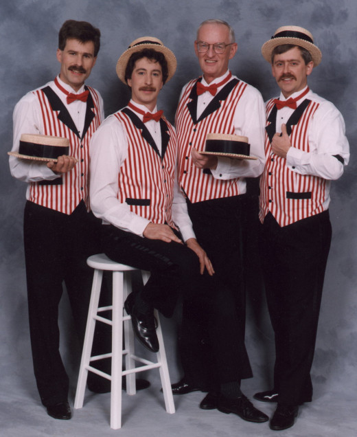 A barbershop quartet