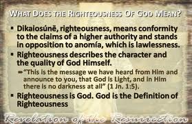 God's righteousness defined