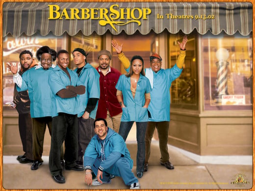 Barbershop, the movie poster.  (This movie contains NO barbershop quartet music.  I just thought the poster made a nice picture.)