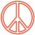Red Neon Peace Sign Clip Art Red Neon Peace Sign Clip Art