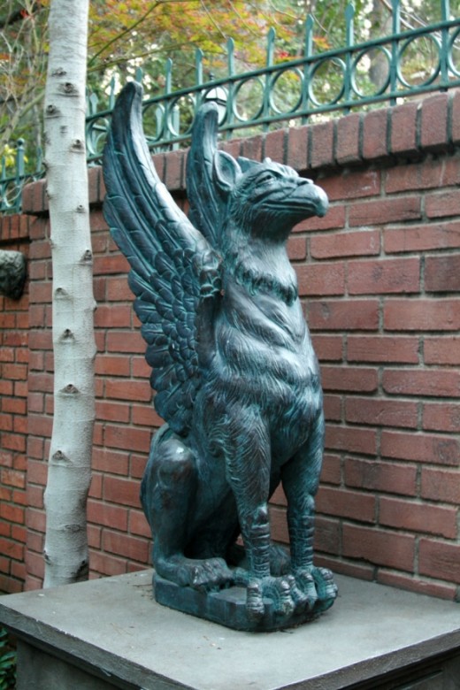 Haunted Griffin Statue