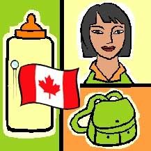 A Nanny, A Baby Bottle and a Canadian Flag