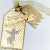 Vintage White Tag with Lord a Leaping die Vintage White Tag with Lord a Leaping die