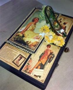 Front Cover of Romantic Altered Book