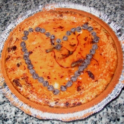 Vegan cheesecake with chocolate chips