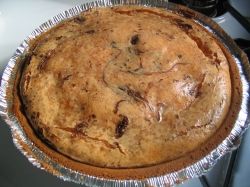This cheesecake is fresh from the oven
