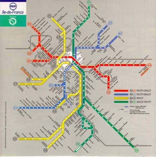 Метро парижа схема на русском