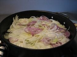 Onions can be fried first to mellow and deepen the flavor, or added raw to spice things up!