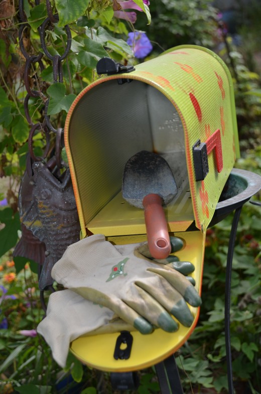 Have fun making your own mailbox with your own garden flair.  Make your mailbox your own with decals, magnetic covers or other creative design.