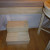Bed Steps: (Originally covered with a bright blue paisley pattern - awful; I painted them off white): $20