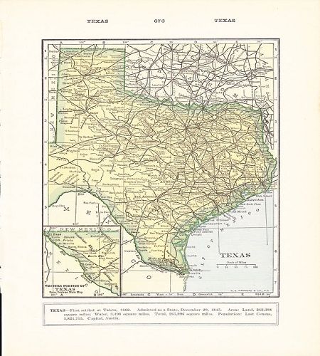 Not a reproduction, but an authentic vintage, 1932 map of Texas; truly a classic piece of Americana.  Unframed, it is 9.75" X 6.75".  From the Etsy shop, Holcroft.