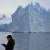 The southern front of the Glacier, from the boat, on a lake tour. The southern front of the Glacier, from the boat, on a lake tour.