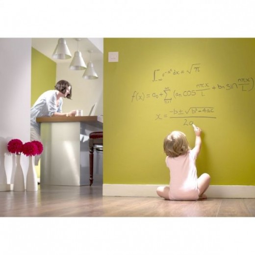 Give the kids a wall of their own to draw on while you are working in the kitchen.