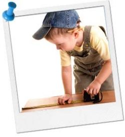 Photo credit of little handyman in training from google images