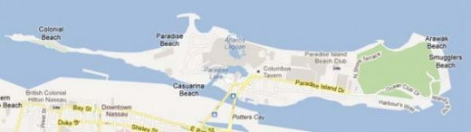 Paradise Island from Google Maps