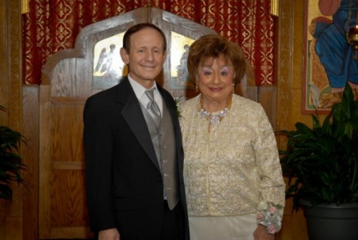 Tom &amp; his mother Aphie in Florida October 30, 2011