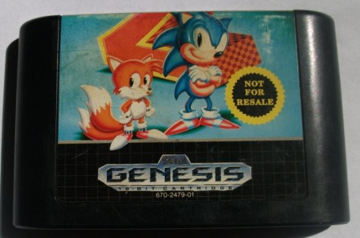 One of our many copies of Sonic the hedghog 2.