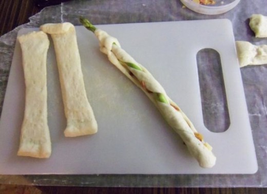 Nice long asparagus gives a better look.