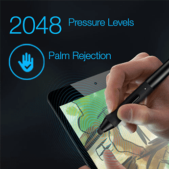 Palm Rejection helps you draw without restriction.
