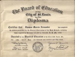 Dad's high school diploma
