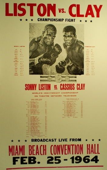 Cassius Clay wins the heavyweight championship of the world on February 25th and announced he was joining the Nation of Islam on February 27th.