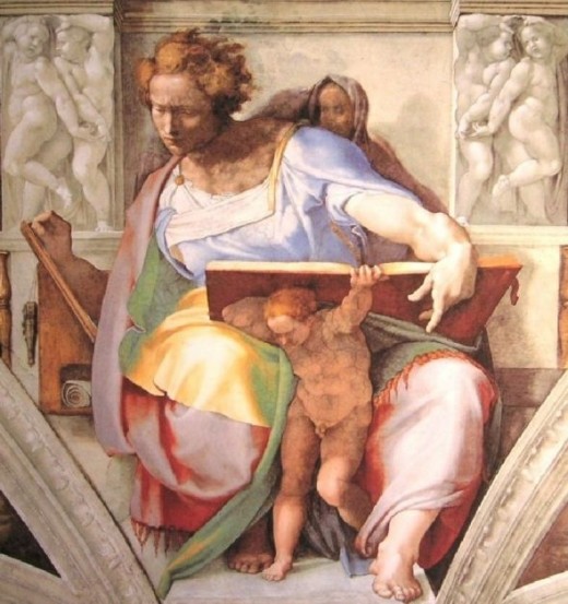 Michelangelo's painting of the prophet Daniel from the Sistine Chapel