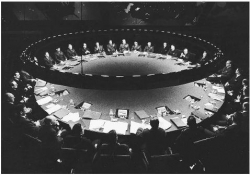 The War Room from the movie "Dr. Strangelove"