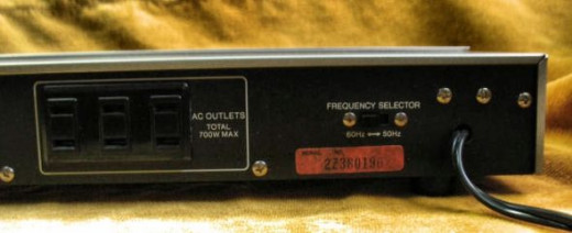 Sansui Audio Timer Picture of Back