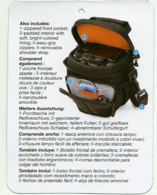 Features of the Lowepro LP36235 Adventura TLZ 15 Top Loading Bag