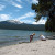 View from the campground beach towards Mt. Bailey