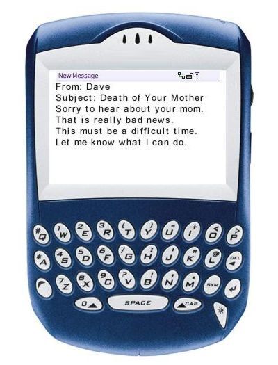 A Text Condolence Message