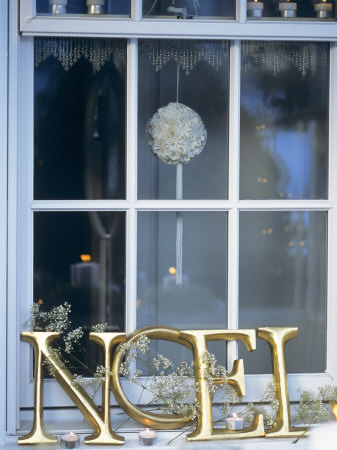 French Christmas Window Decoration