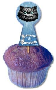 Cheshire Cat Cupcake by Kirsti A. Dyer