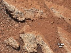 Is This Mars Rover Picture From Curiosity Proof Of Water On Mars?  Only Water Could Cause The Rounded Wear At The Rocks Edges.   To Prove There Was Once Life On Mars Scientists Need Proof Of Organics.  Photo Credit:  NASA