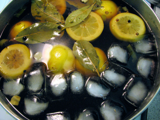 The brine needs to be cooled before soaking.  Adding ice cubes helps, but it does take a while.