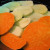 Layer the slices, adding salt and pepper to each later.