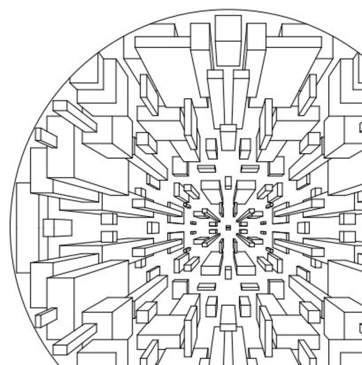 mandala geometric complicated printable coloring pages - photo #41