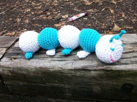 Crocheted Caterpillar