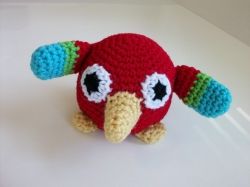 Roly Poly Plush Parrot