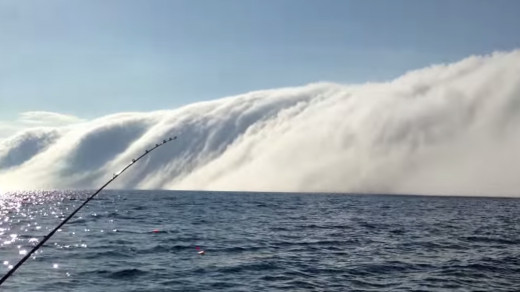 Huge Fog Bank Rolling in over Lake Michigan (video below) 